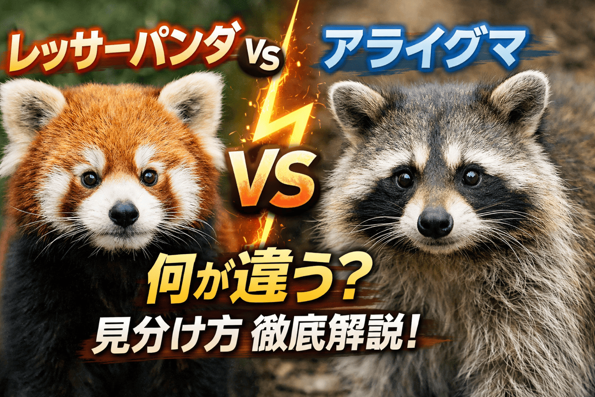 アライグマとレッサーパンダの決定的な違い｜見分け方と生態の真相
