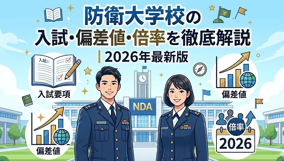 防衛大学校の難易度に異変？2026年最新の偏差値と志願者急増の裏にある「地政学的リスク」と「経済的メリット」の天秤