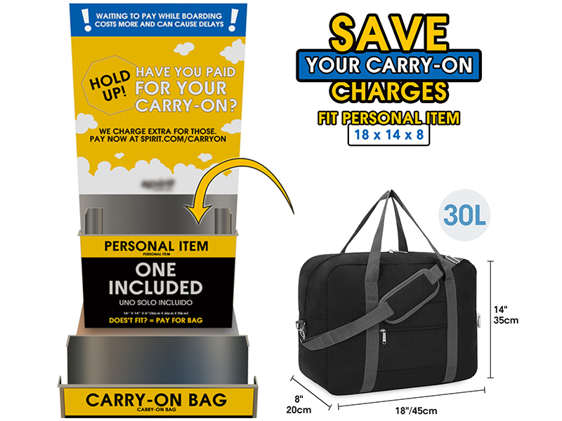 Personal Item Carry on Bag