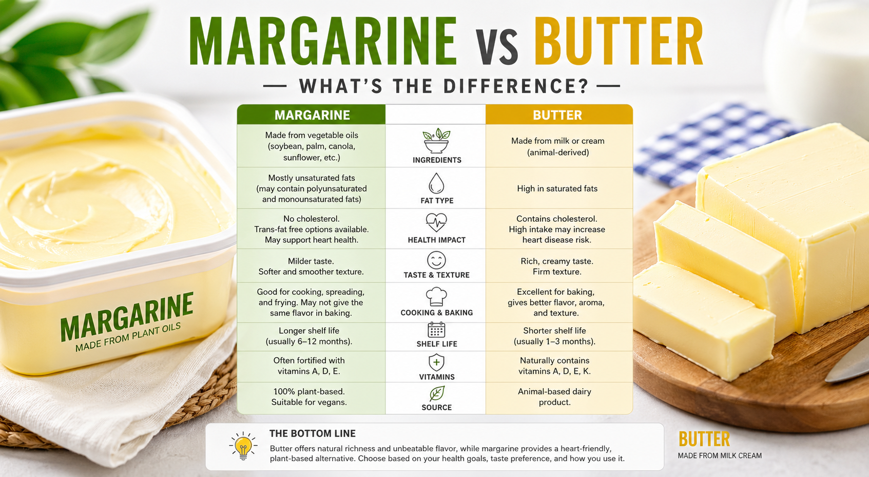 Shelf Life Margarine vs Butter
