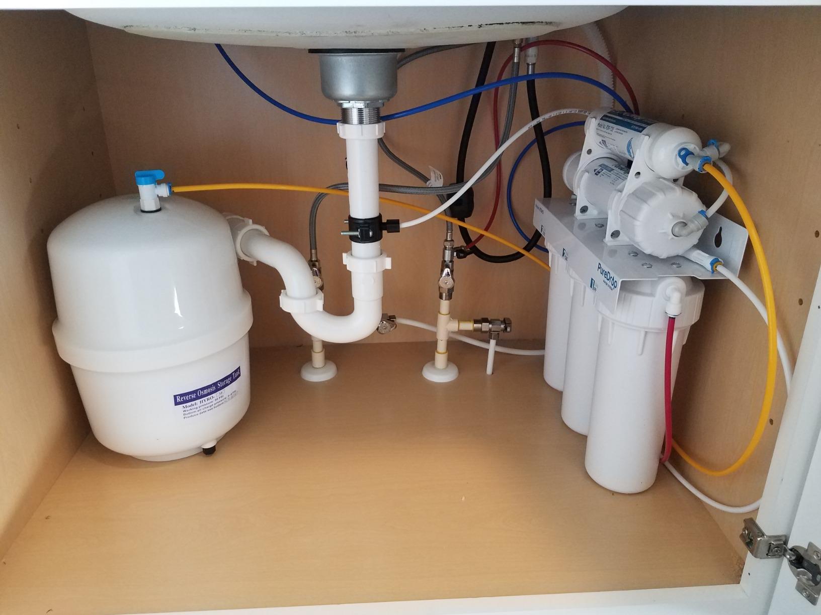 Under Sink Reverse Osmosis Filter Replacement