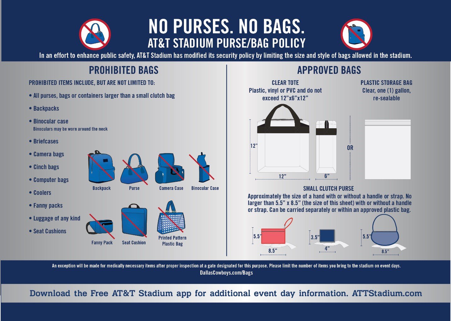 Bag Policy at Royals Stadium