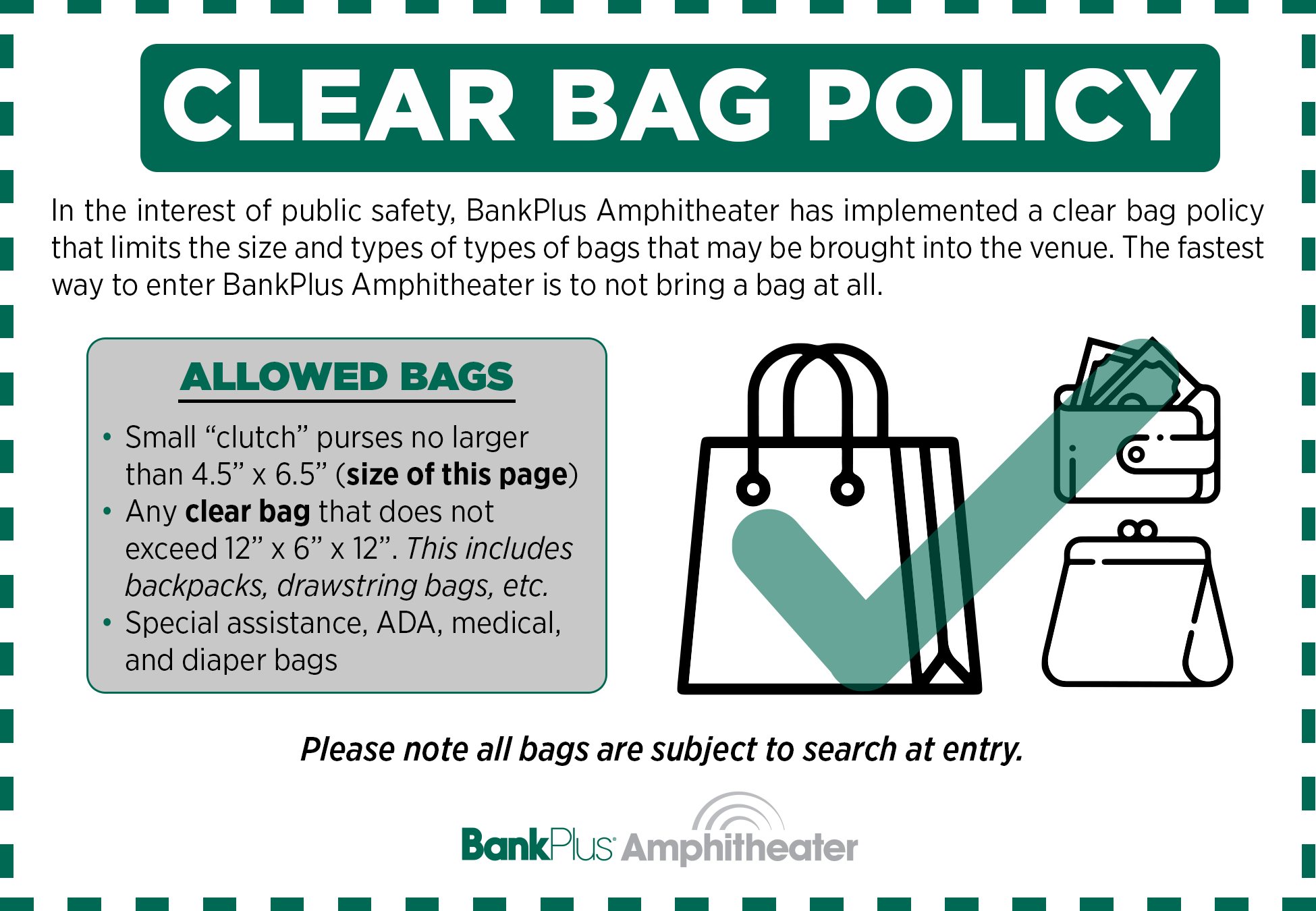 The Wharf Clear Bag Policy