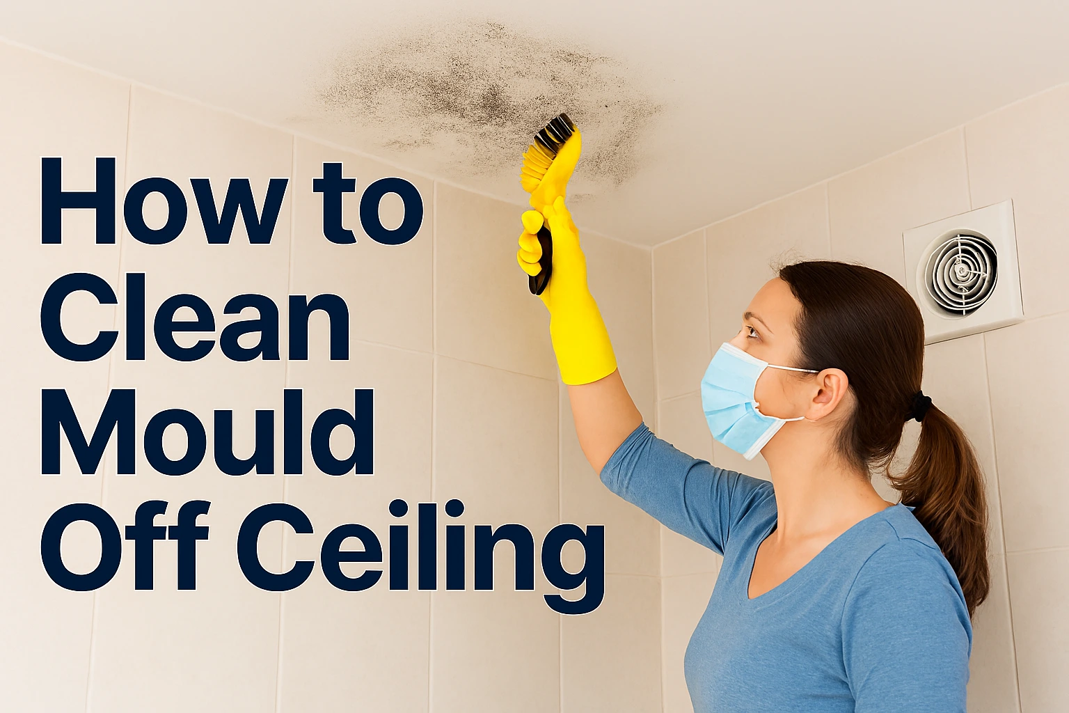How to Clean Black Mold off Ceiling
