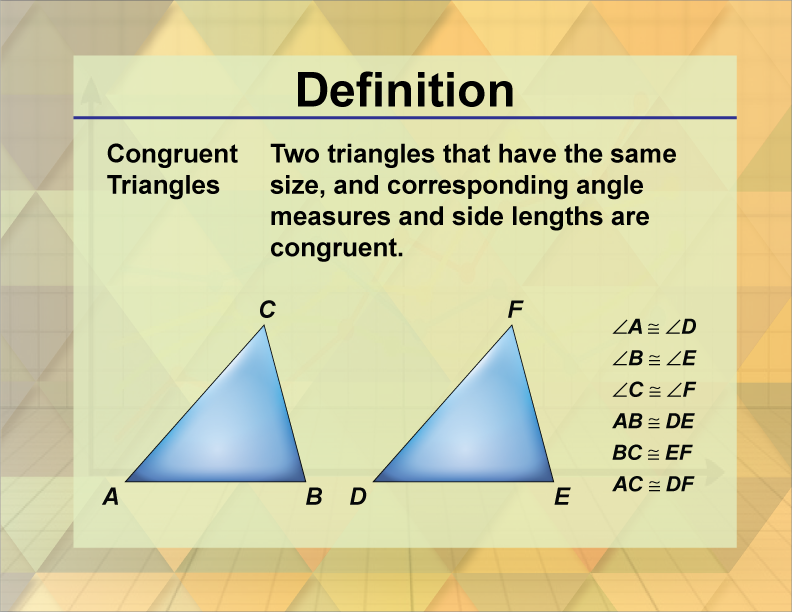 Definition of Congruent Angles