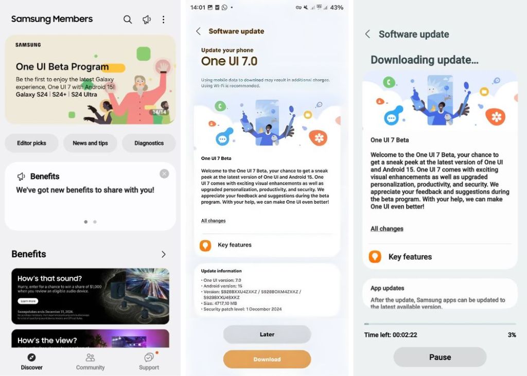 One Ui 7.0 Beta Download Apk