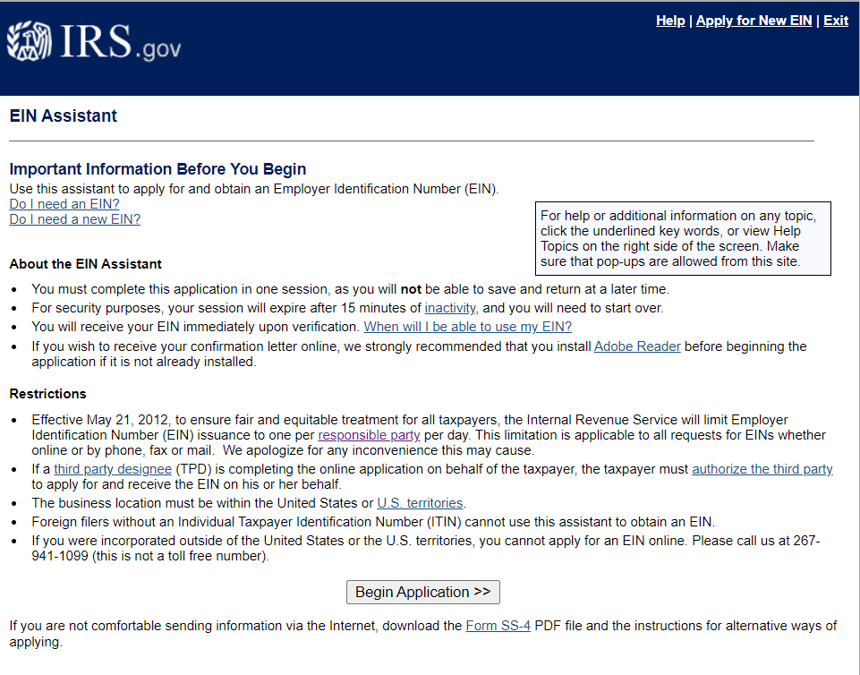 How to Get an Irs Ein Number