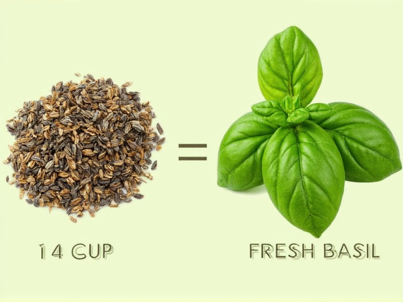 1 4 Cup Fresh Basil to Dry
