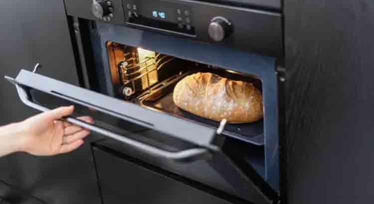 Heating up Bread in Oven