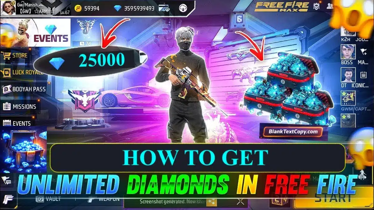 How to Get Free Diamonds in Free Fire