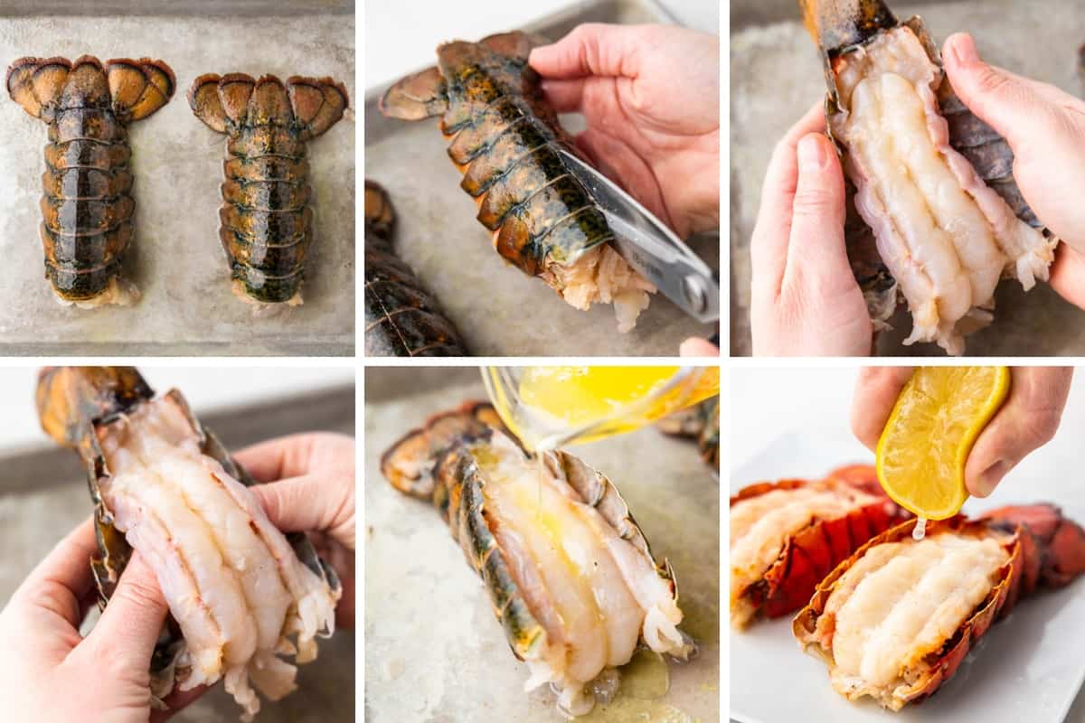 Preparing Lobster Tails for Broiling