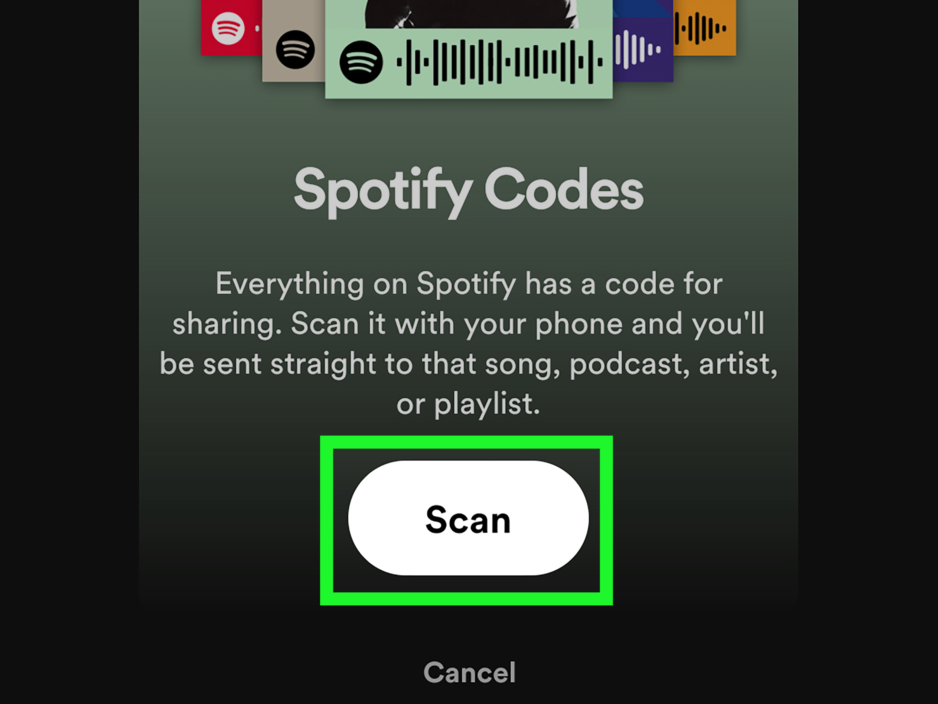 How to Scan Spotify Code