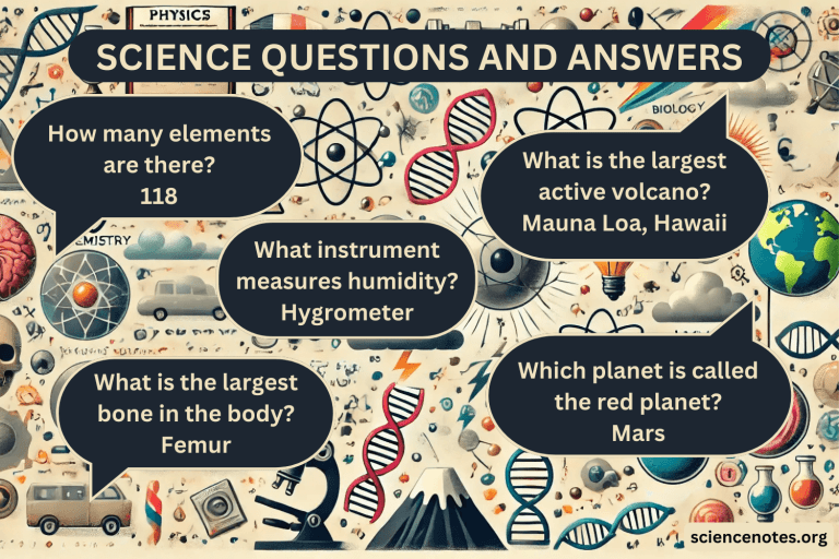 Science Related Quiz Questions with Answers