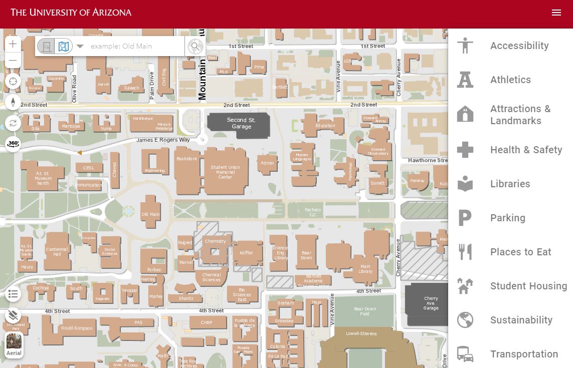 University of Arizona Locations
