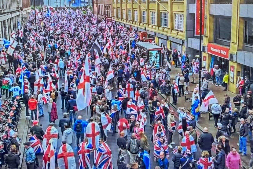 How Many People at Tommy Robinson March Today