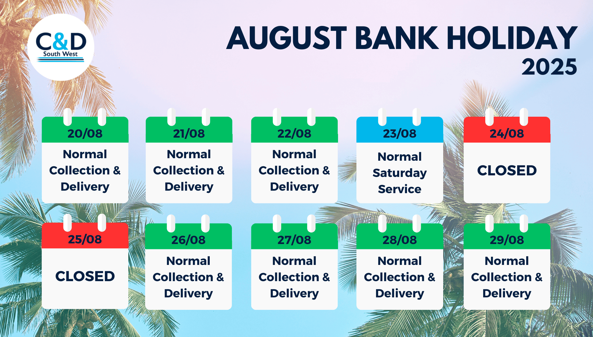 What Date Is the August Bank Holiday