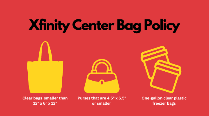 Xfinity Center Ma Bag Policy