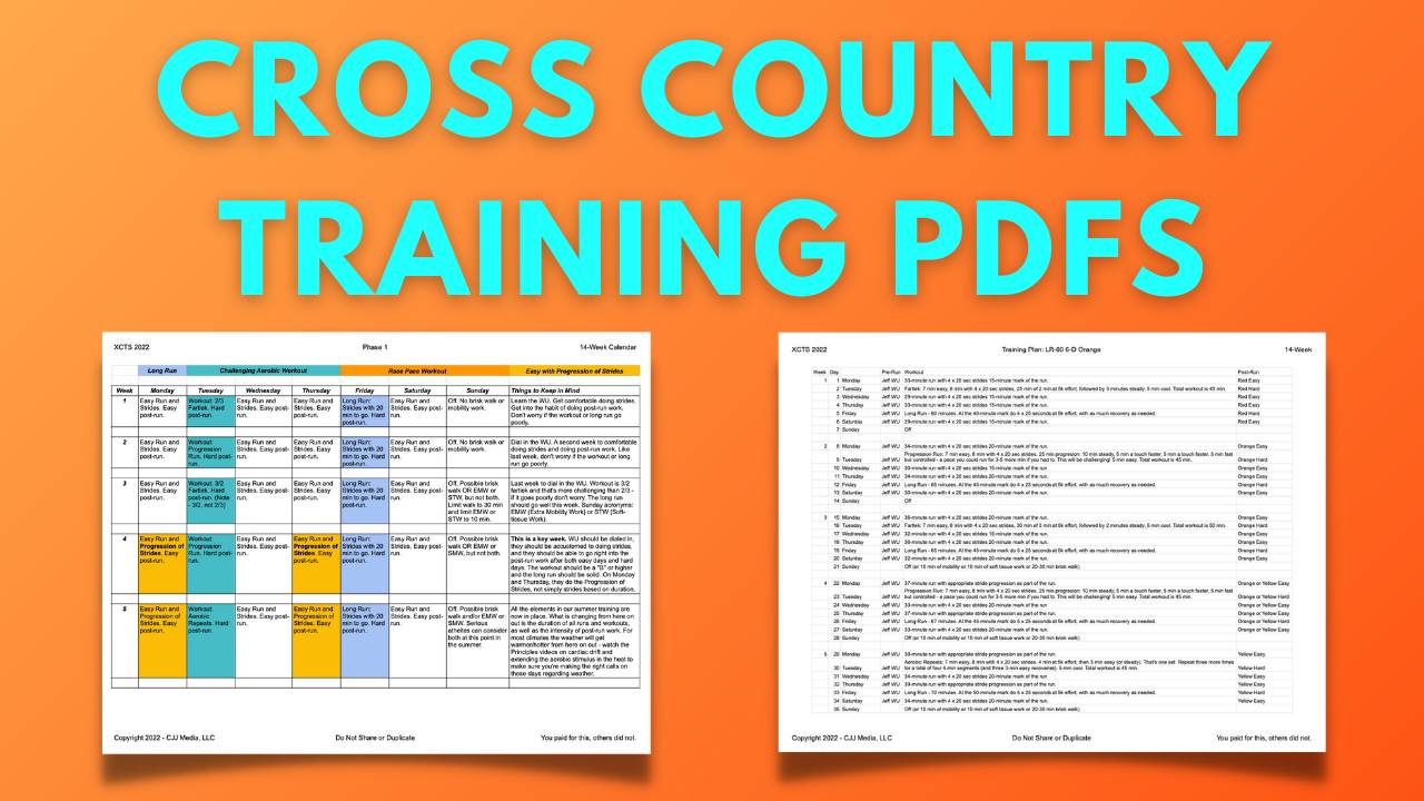 Cross Country Training Program for Beginners