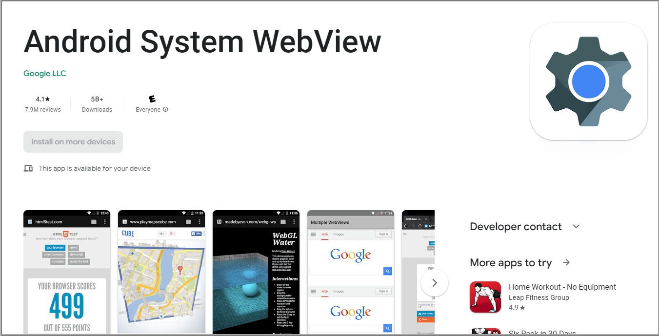 What Is the Android System Webview