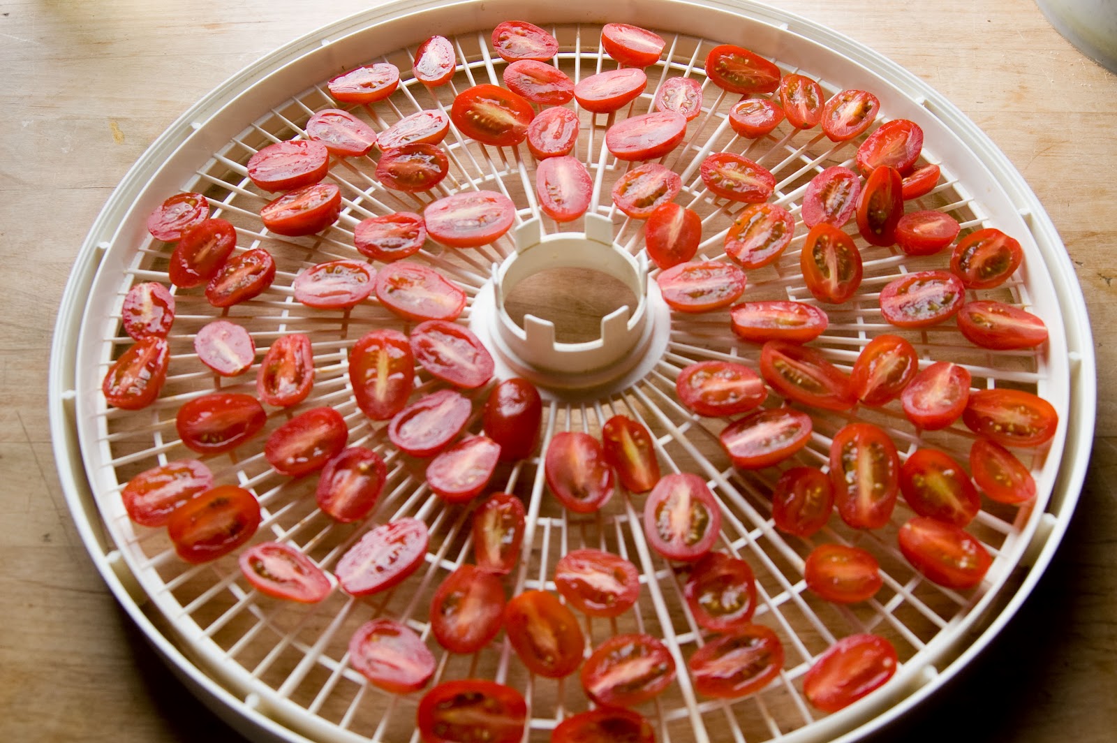 Dehydrate Cherry Tomatoes in Dehydrator