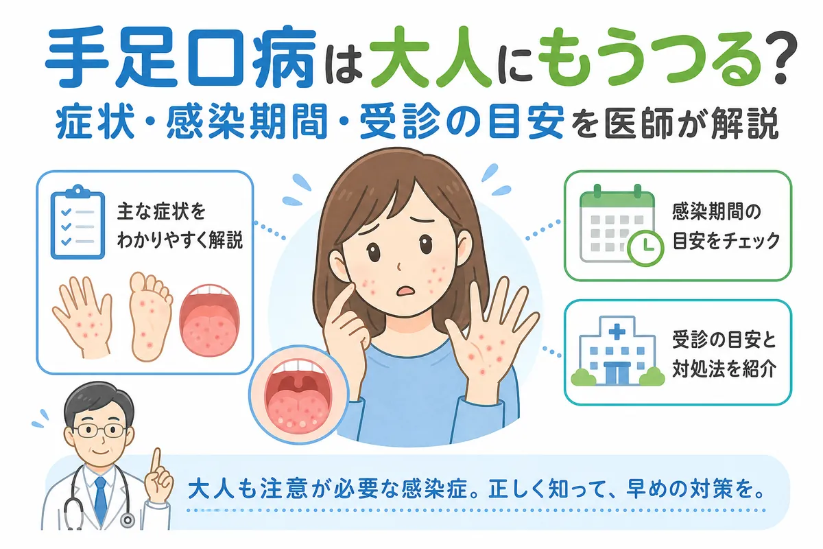 大人の手足口病は激痛で歩けない？感染経路や休む期間・重症化の真相