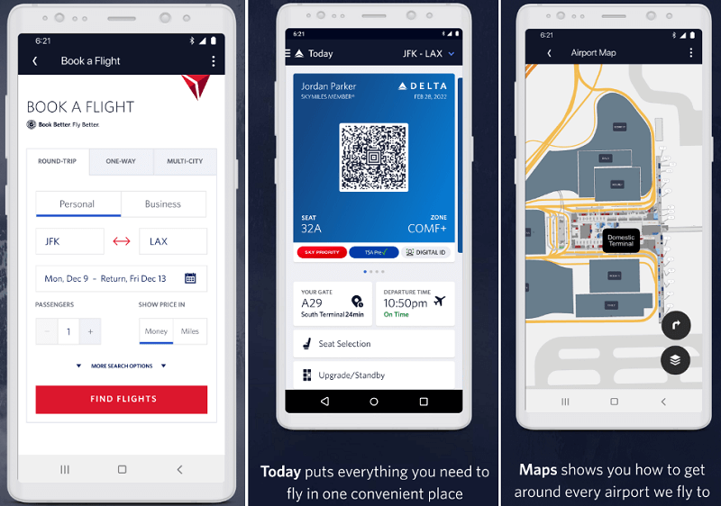 Delta Airlines Mobile App for Android