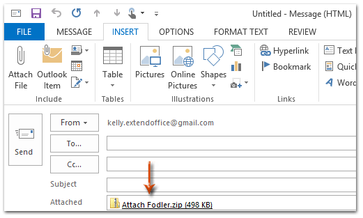 How to Attach a Folder to an Email in Outlook