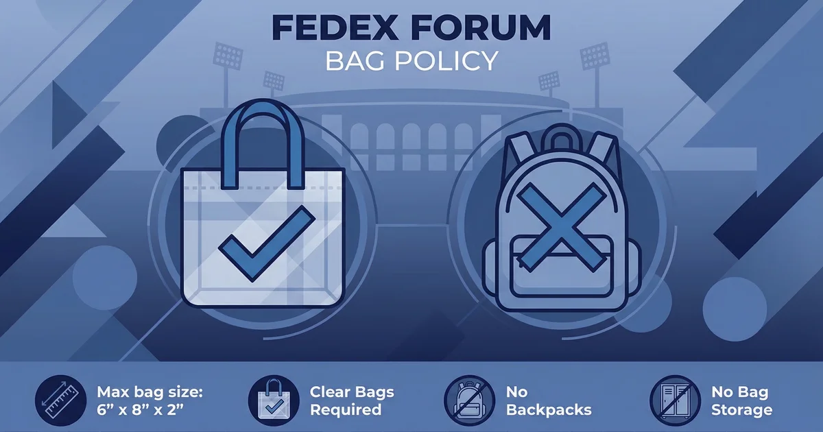 Fedex Forum Bag Policy 2026