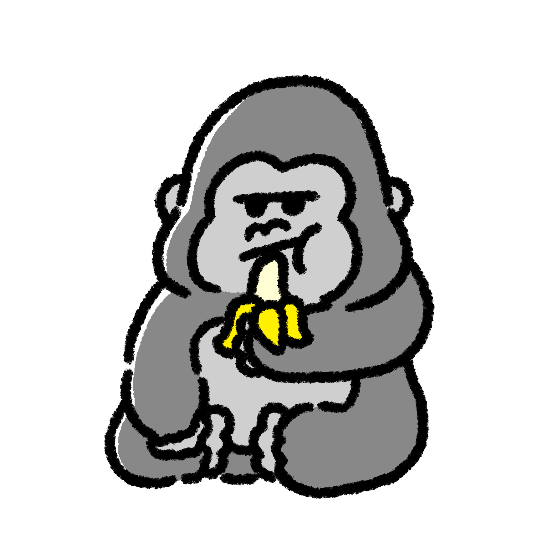 ゴリラのイラストがかわいいと話題！愛されデザインと描き方の秘密