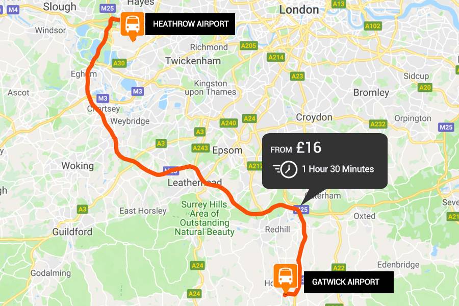 How to Go to Gatwick Airport from Heathrow Airport