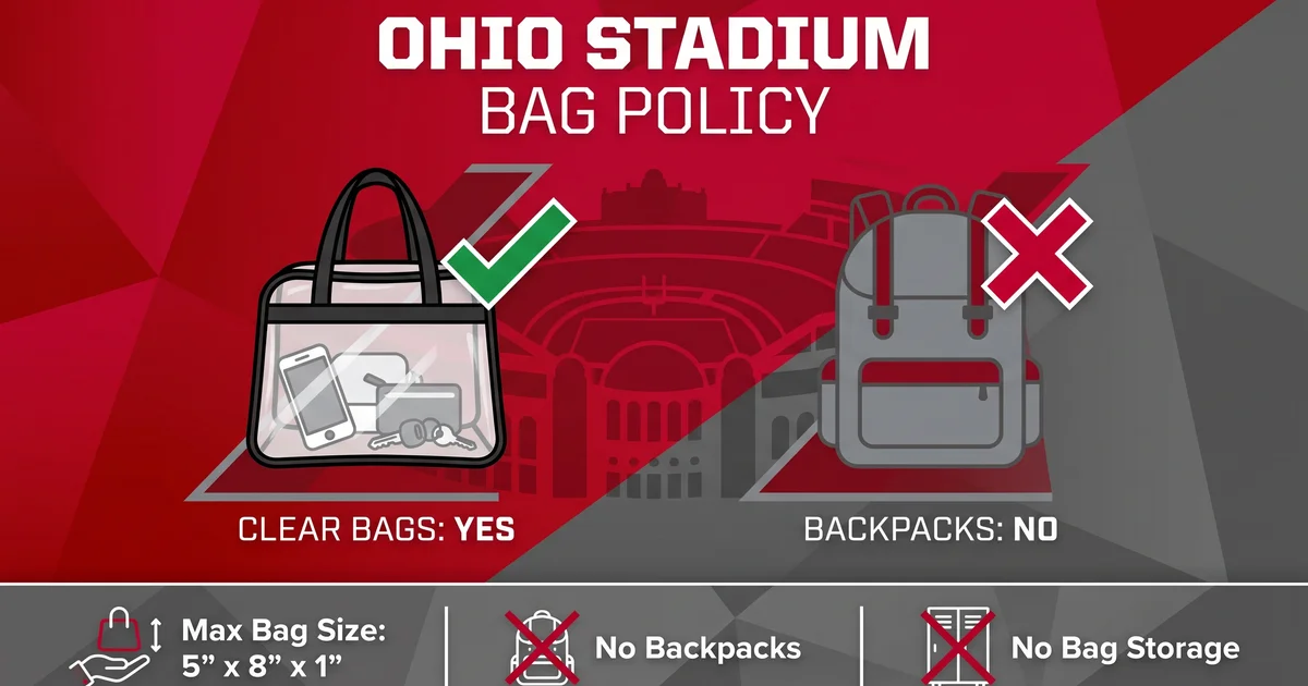 Ohio Stadium New Bag Policy