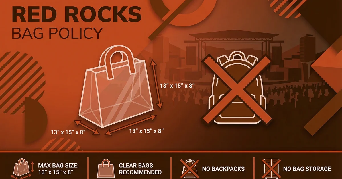 Red Rocks Bag Policy: What Can You Bring to the Show?