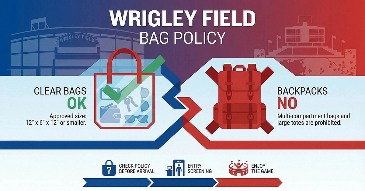 Pink Wrigley Field Bag Policy